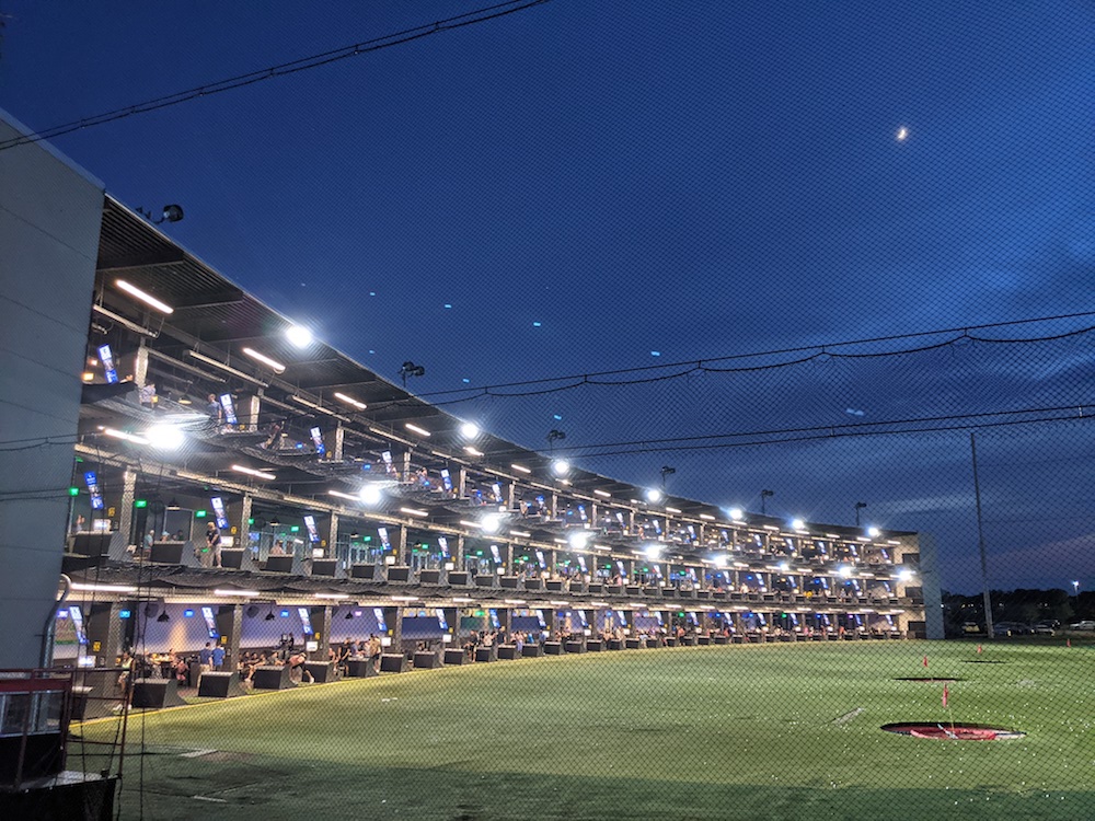 TopGolf Outdoor Nighttime