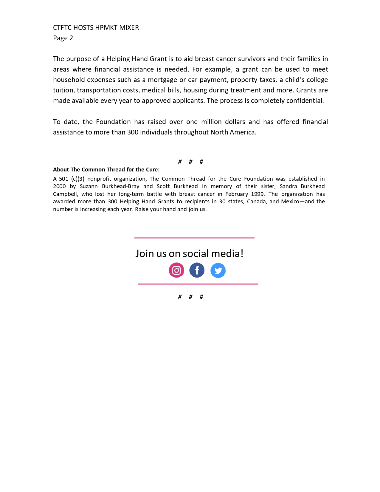 First Market Mixer pg2